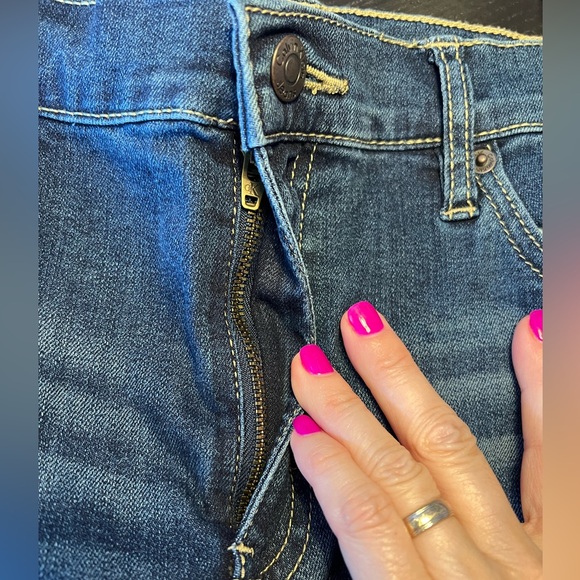 NWT Calvin Klein Jeans High Rise Denim Shorts Stretch Size 30 Blue - Picture 7 of 8